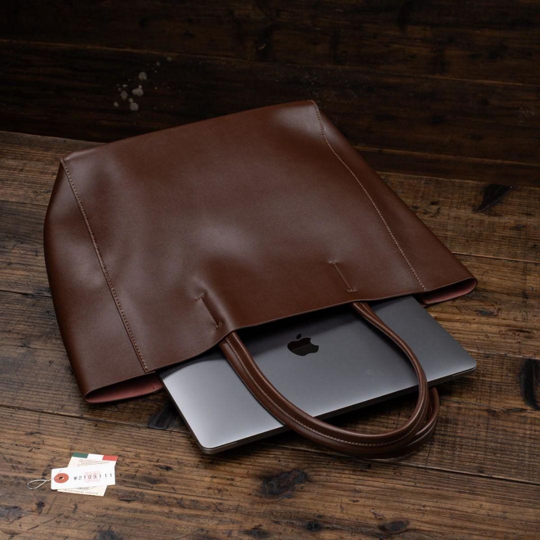 メンズ トートバッグ 本革 A4サイズ ダークブラウン 焦げ茶色