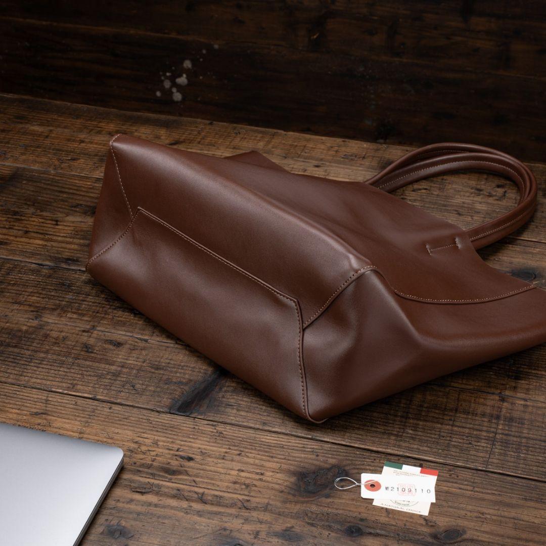 メンズ トートバッグ 本革 A4サイズ ダークブラウン 焦げ茶色