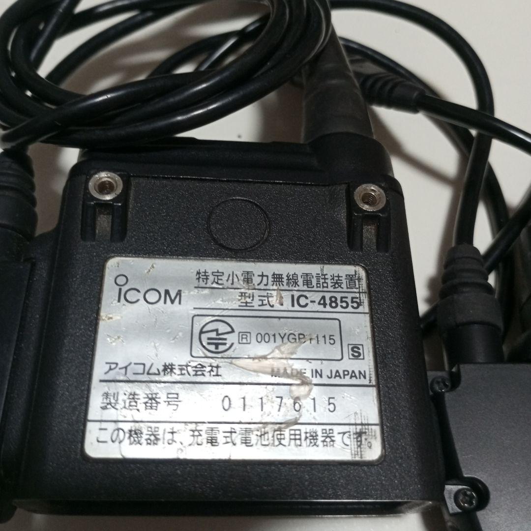 ICOM同時通話無線機IC -4855セット乾電池ケース 付ヘッドセット付お買得
