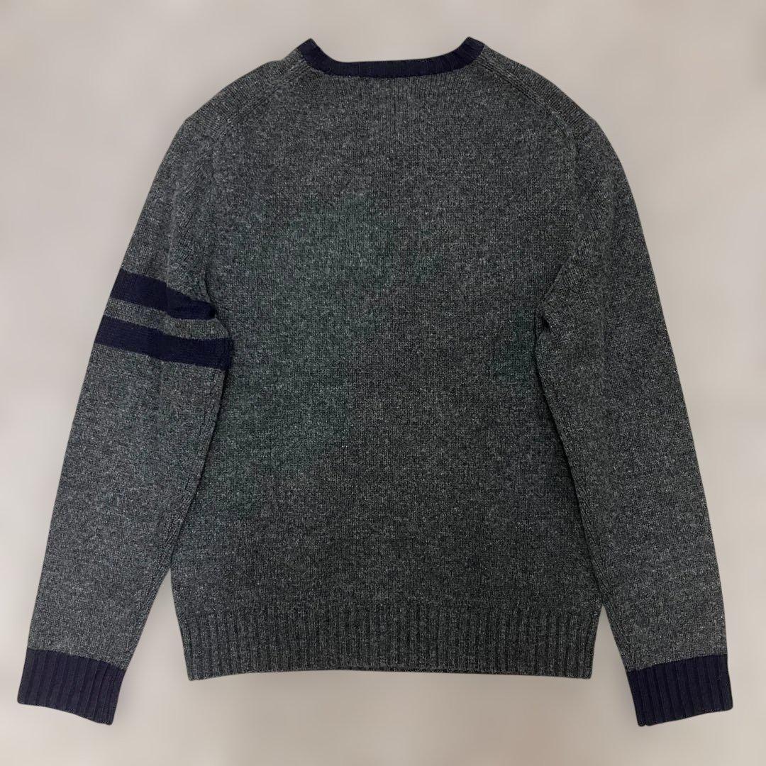 ポロ ラルフローレン ベア レタード セーター 50周年 グレー リンガー