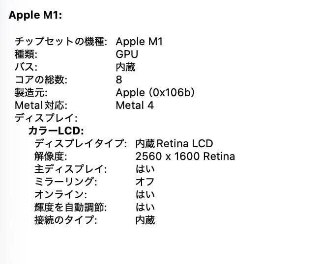 超美品 MacBook Air 2020 M1 8G SSD 1TB