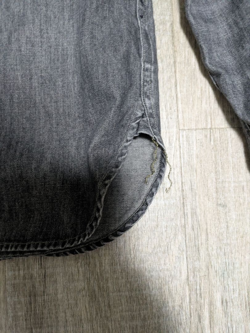 RRL ダブルアールエル ブラックシャンブレーシャツ 長袖シャツ S