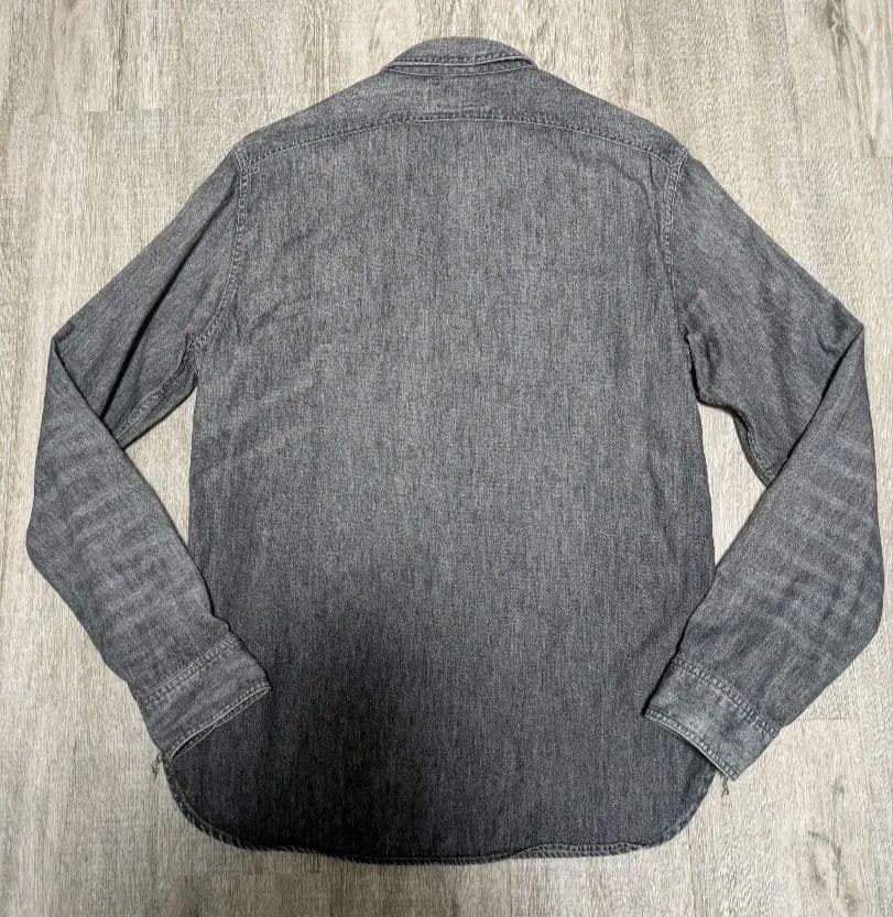 RRL ダブルアールエル ブラックシャンブレーシャツ 長袖シャツ S