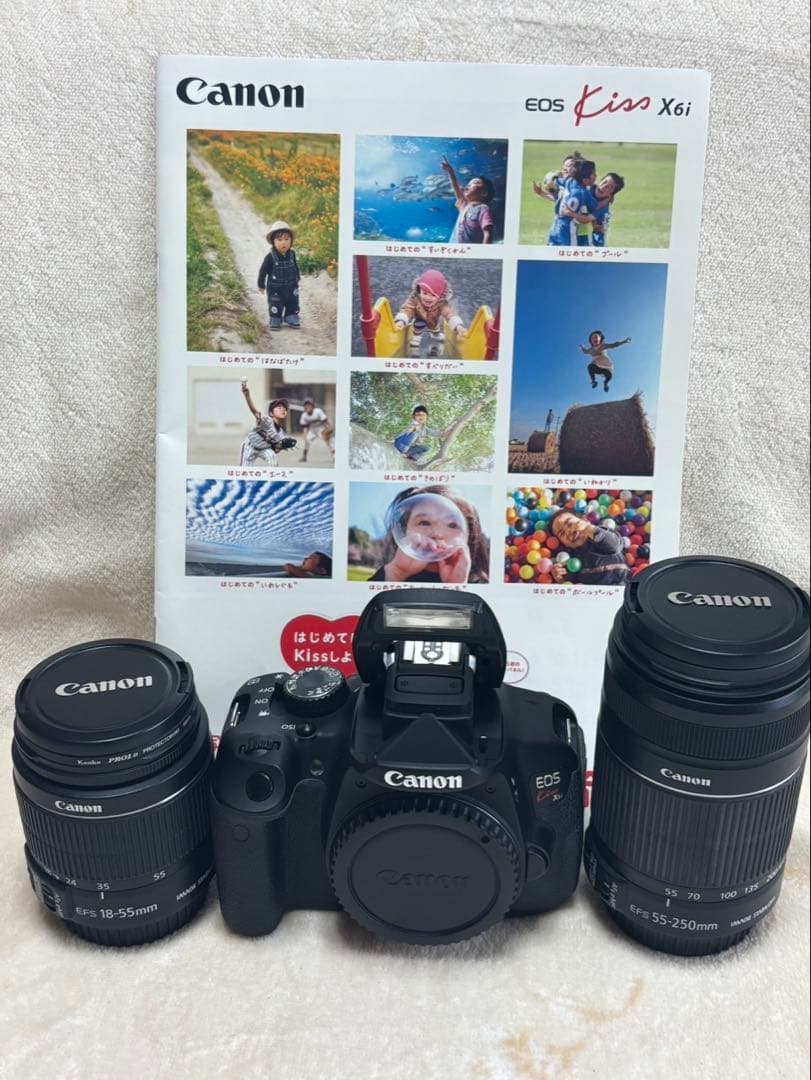 ★大変人気のCanon EOS Kiss X6i Wダブルレンズセット