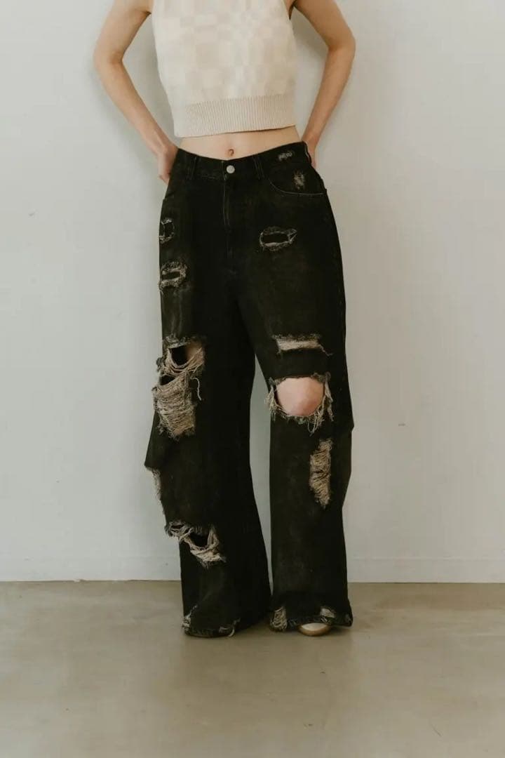 【Knuth Marf】damage denim pants