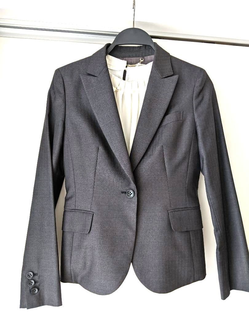 【極美品】ROPE　ロペ　グレー　イタリア生地　パンツ スーツ 　総裏　日本製