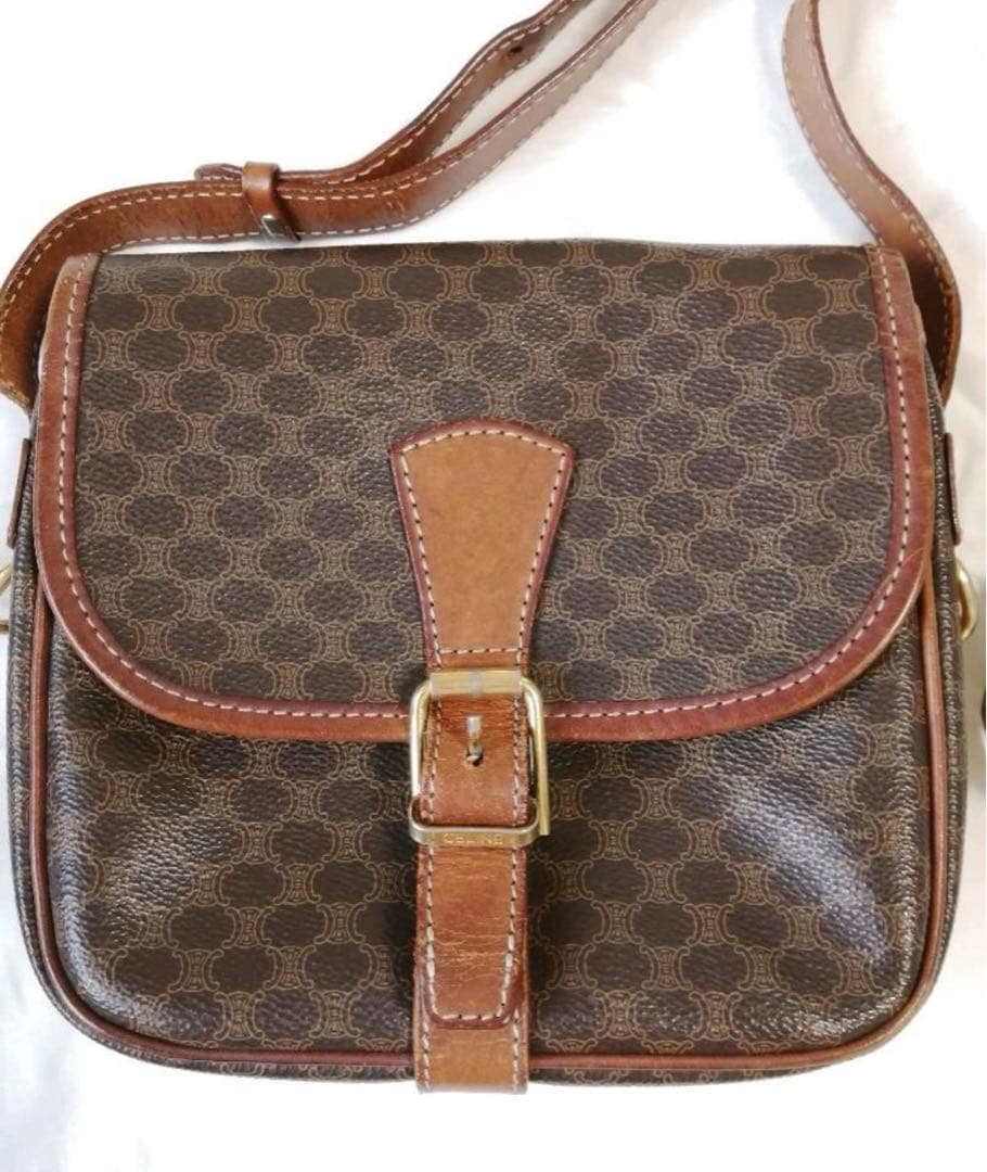 オールドセリーヌ マカダム柄 ショルダーバック