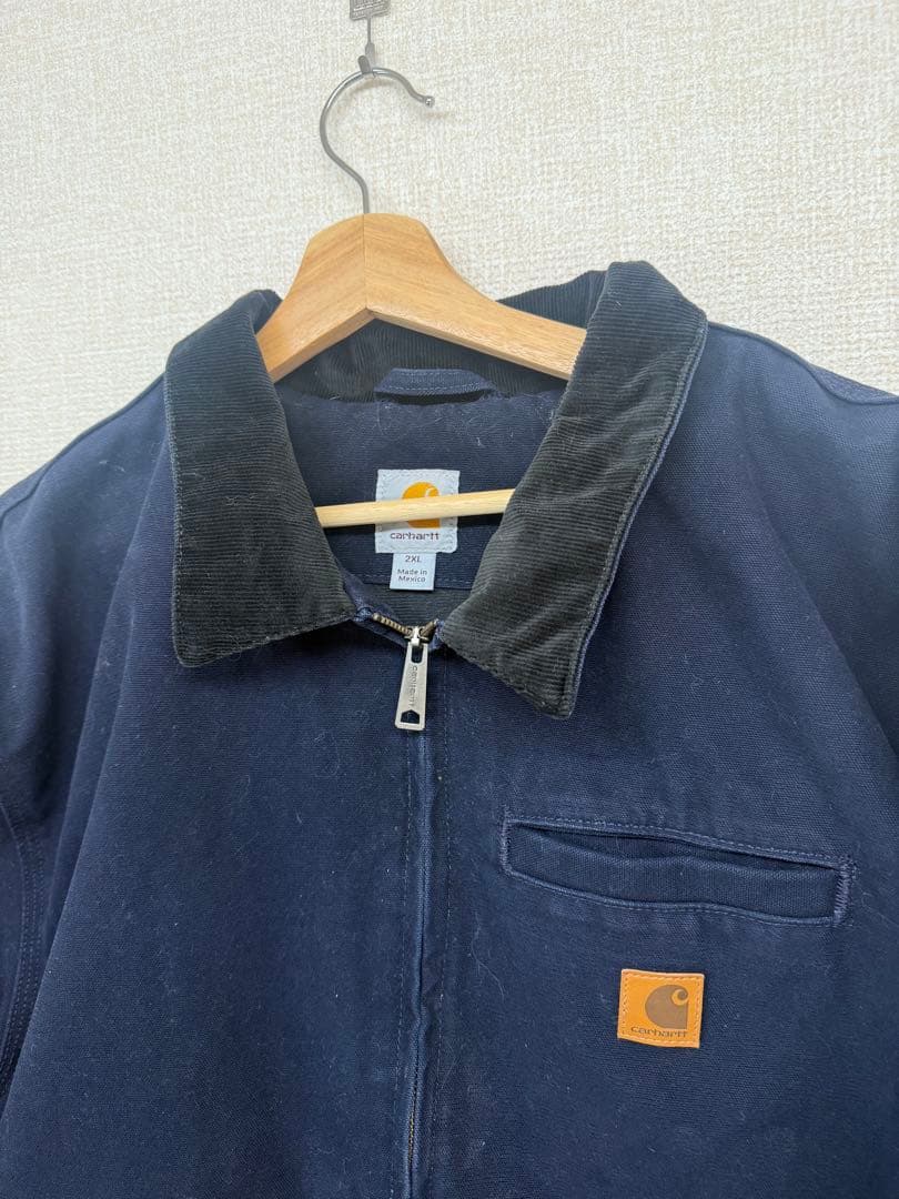 カーハート　デトロイトジャケット　メキシコ製　2XL ネイビー