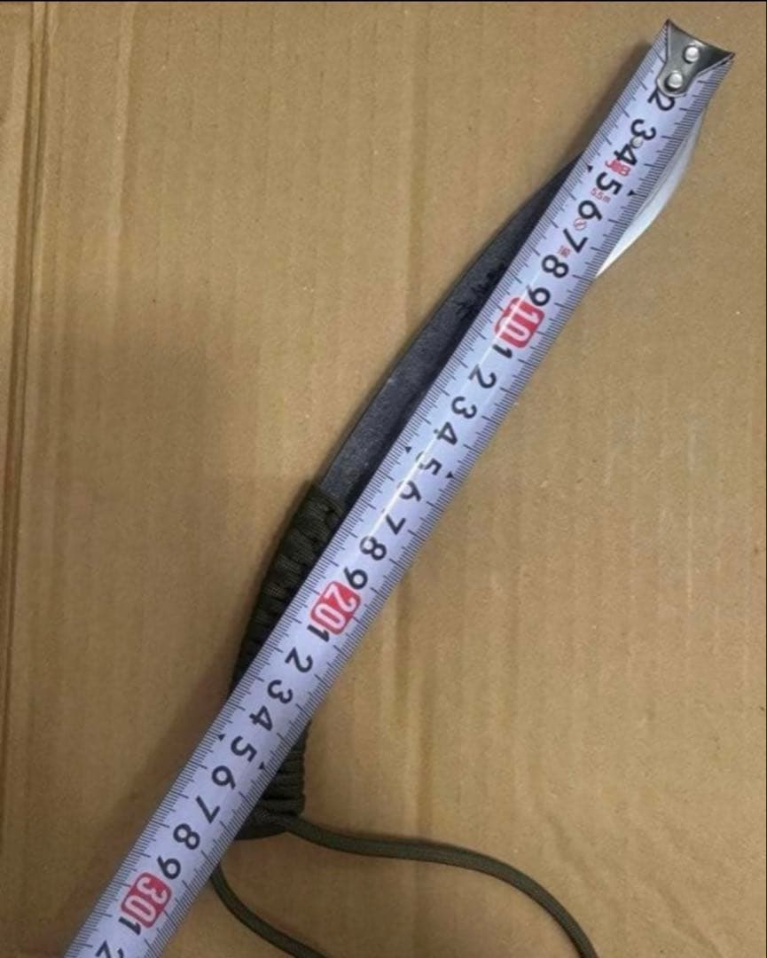 晶之作 青入 墨流し ダマスカス サバイバル ナイフ 剣鉈 アウトドアD1451