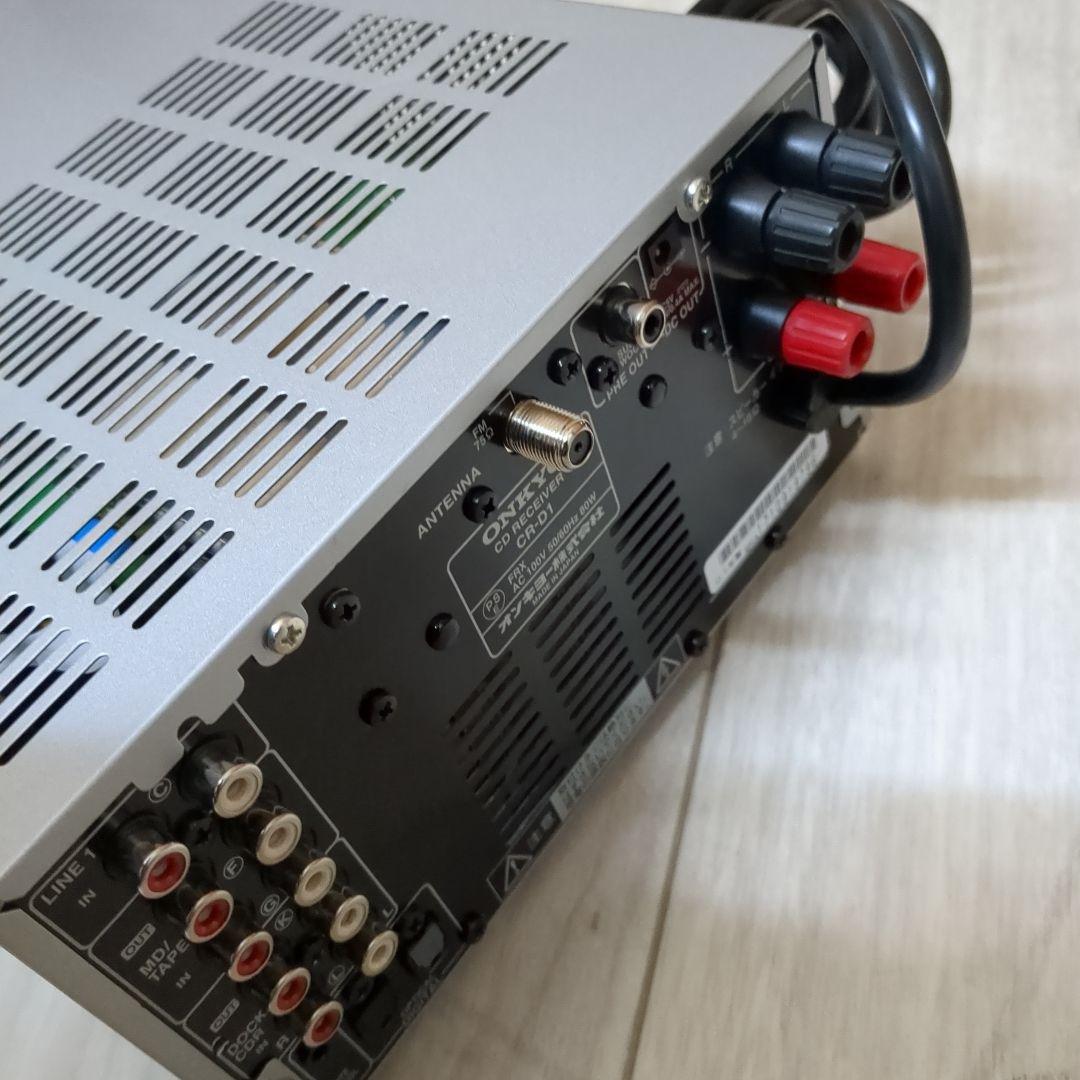 ONKYO CDプレーヤー シルバー CR-D1ミニコンポ