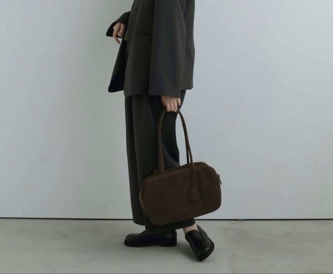 anuke Ecoleather Boston Bag ブラウン