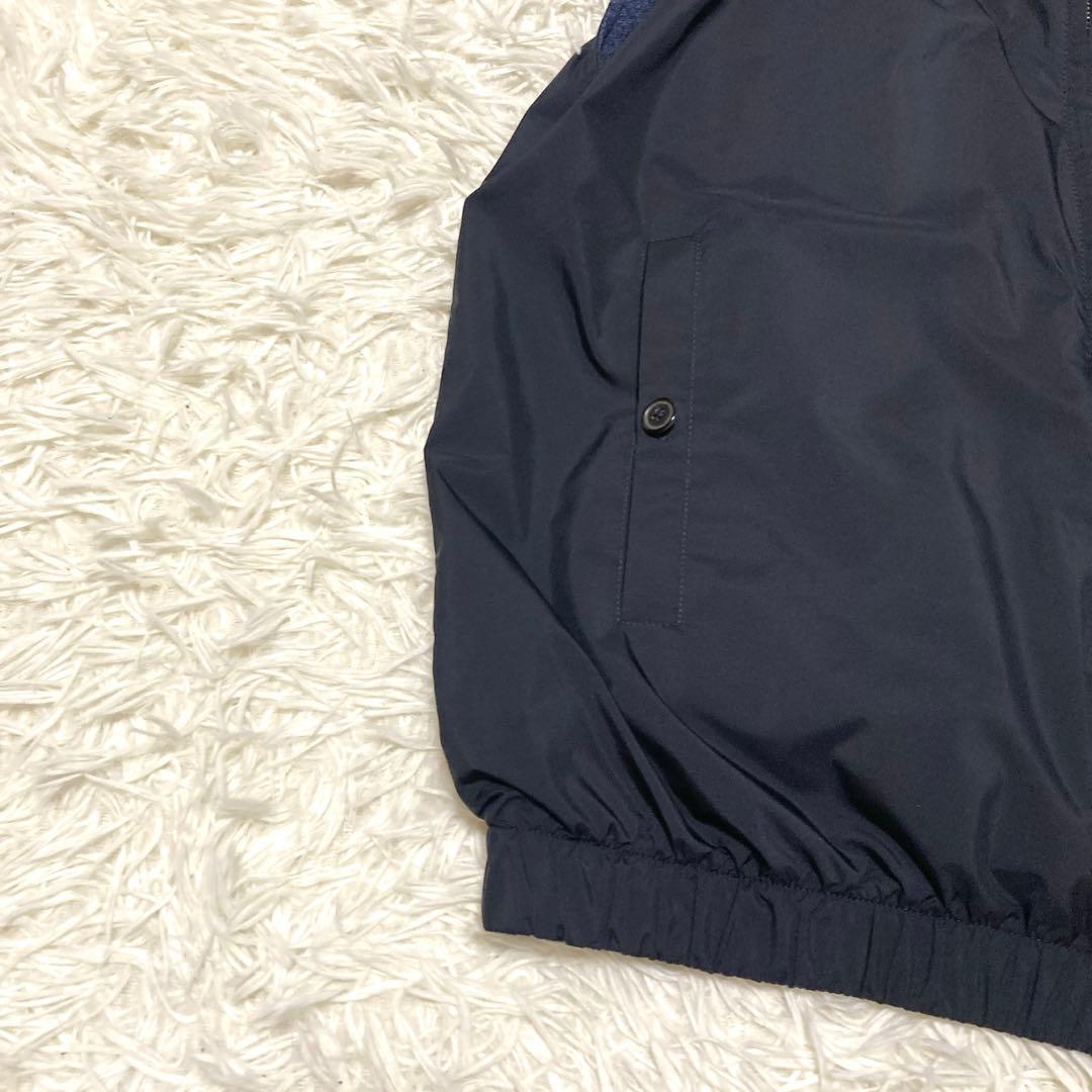 極美品✨【最高傑作 ロロピアーナ】リバーシブルベスト　S 黒　紺　シルク　刻印