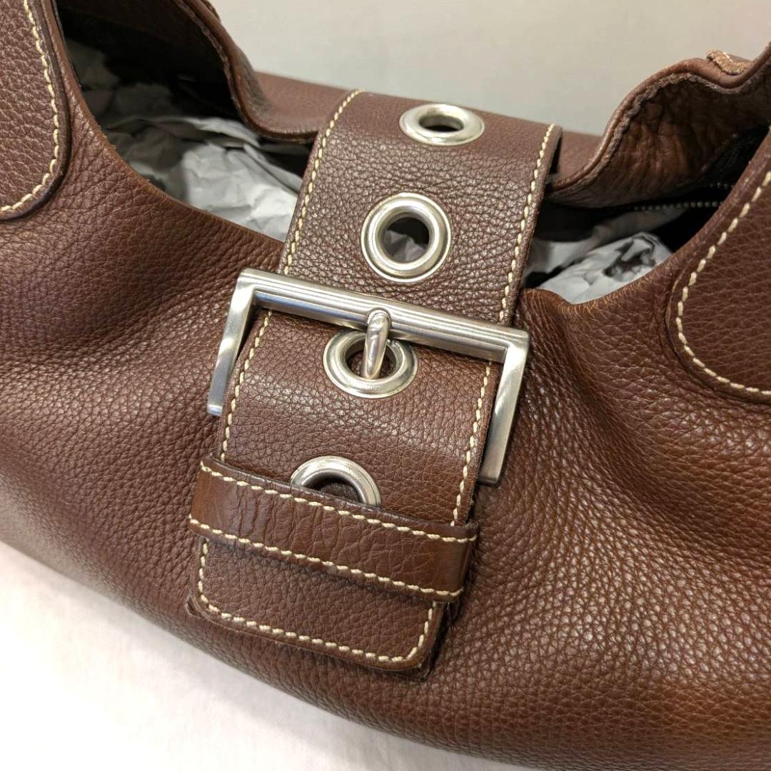 PRADA プラダ BR0828 ショルダーバッグ レザー CAFFE ブラウン