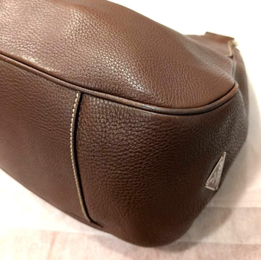 PRADA プラダ BR0828 ショルダーバッグ レザー CAFFE ブラウン