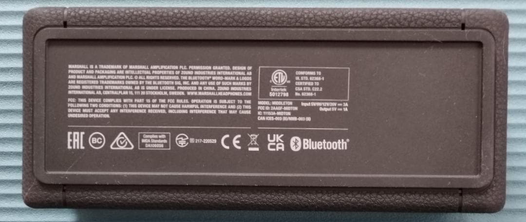 Marshall Middleton マーシャルミドルトン 国内正規品 試聴のみ