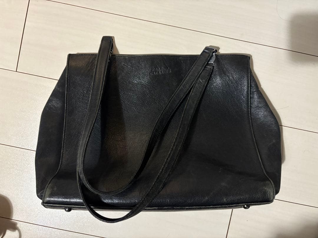 バッグ Jean Paul Gaultier leather tote bag