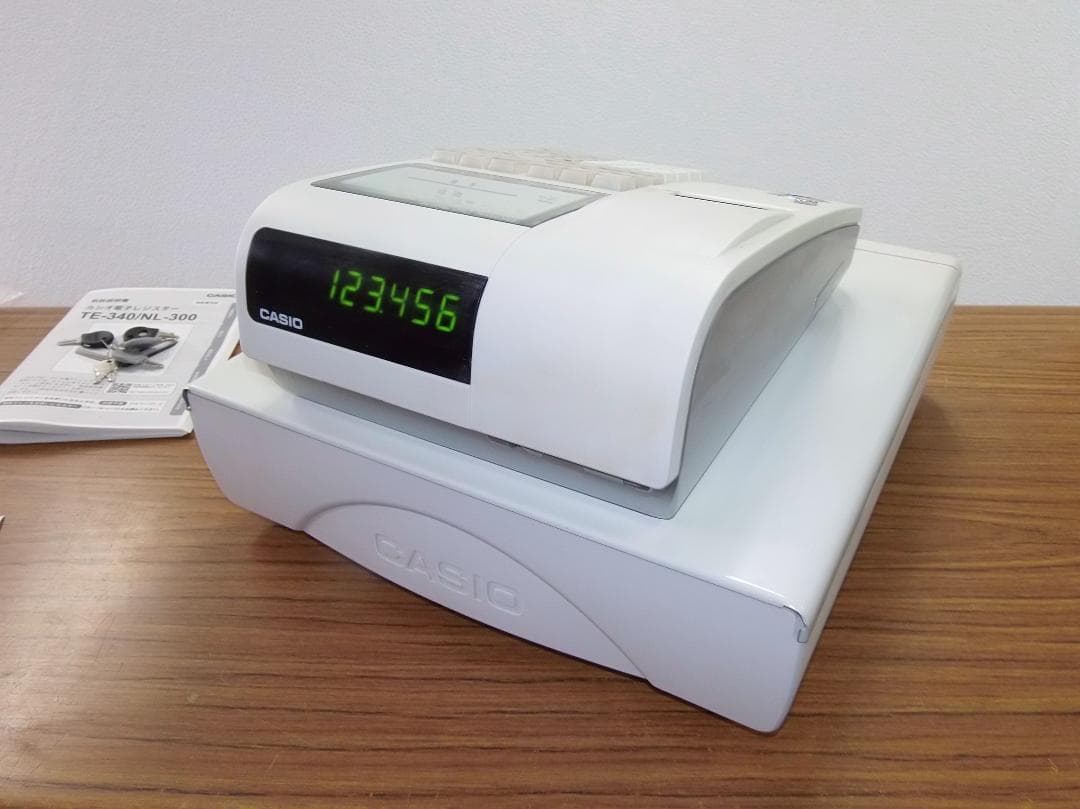 設定無料 CASIO TE-340 レジスター かなめくり機能 260224