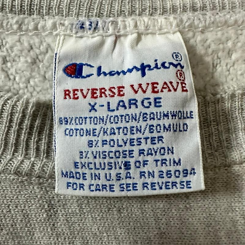 90sChampionリバースウィーブ カレッジ スウェットシャツ XL 米国製
