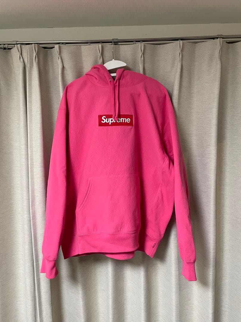 Supreme ボックスロゴフーディ（ピンク ）