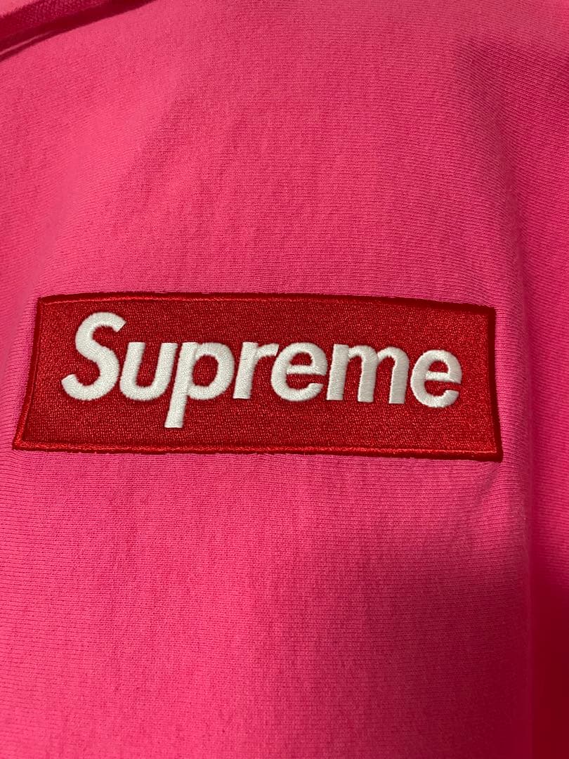 Supreme ボックスロゴフーディ（ピンク ）