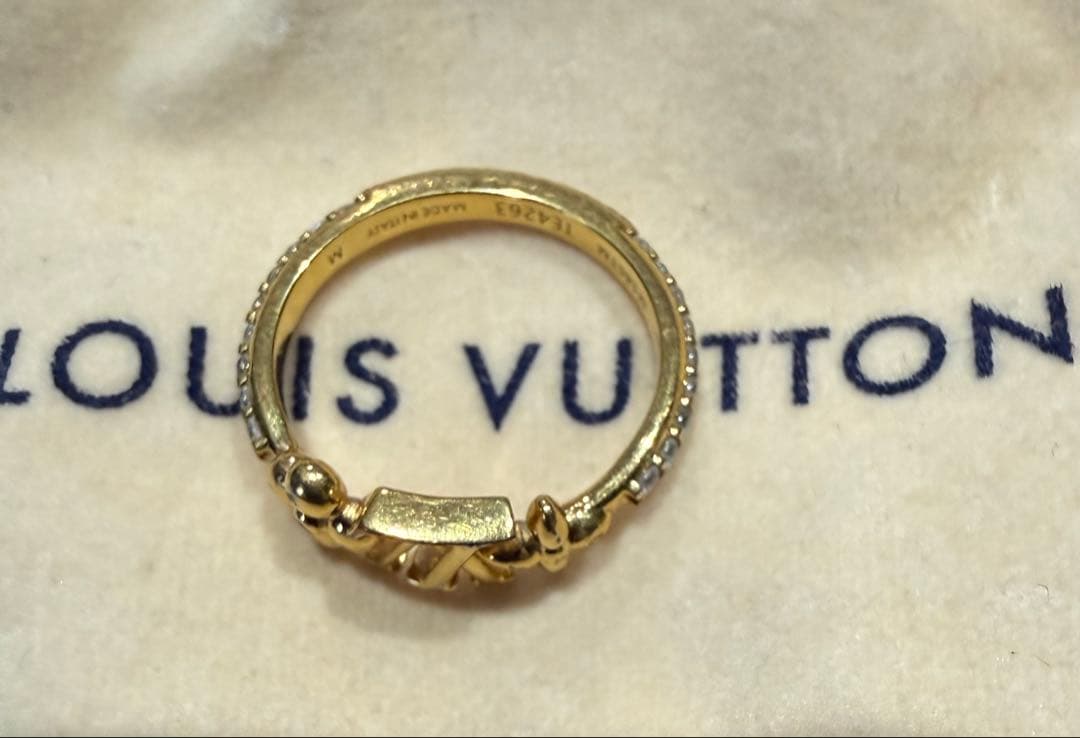 LOUIS VUITTON アイコニック　リング　ライン ストーン