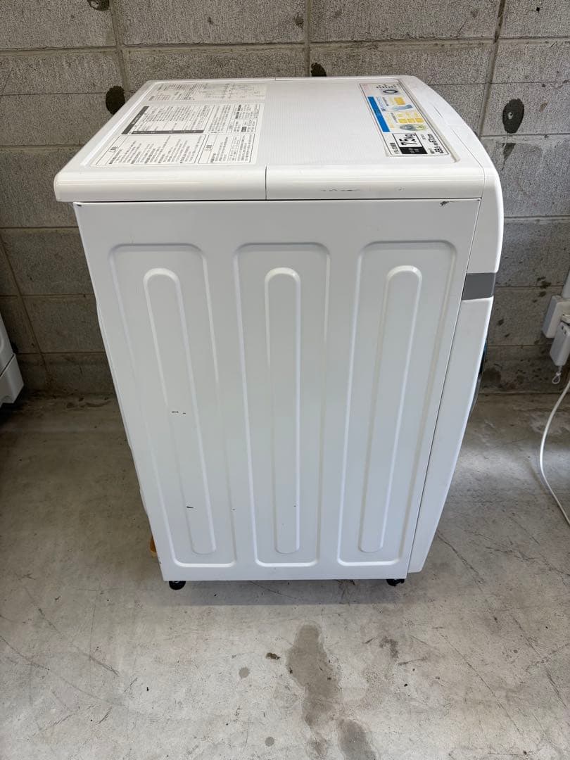 無料配送設置込 新品付属品有 アイリスオーヤマ 7.5キロ ドラム式洗濯機