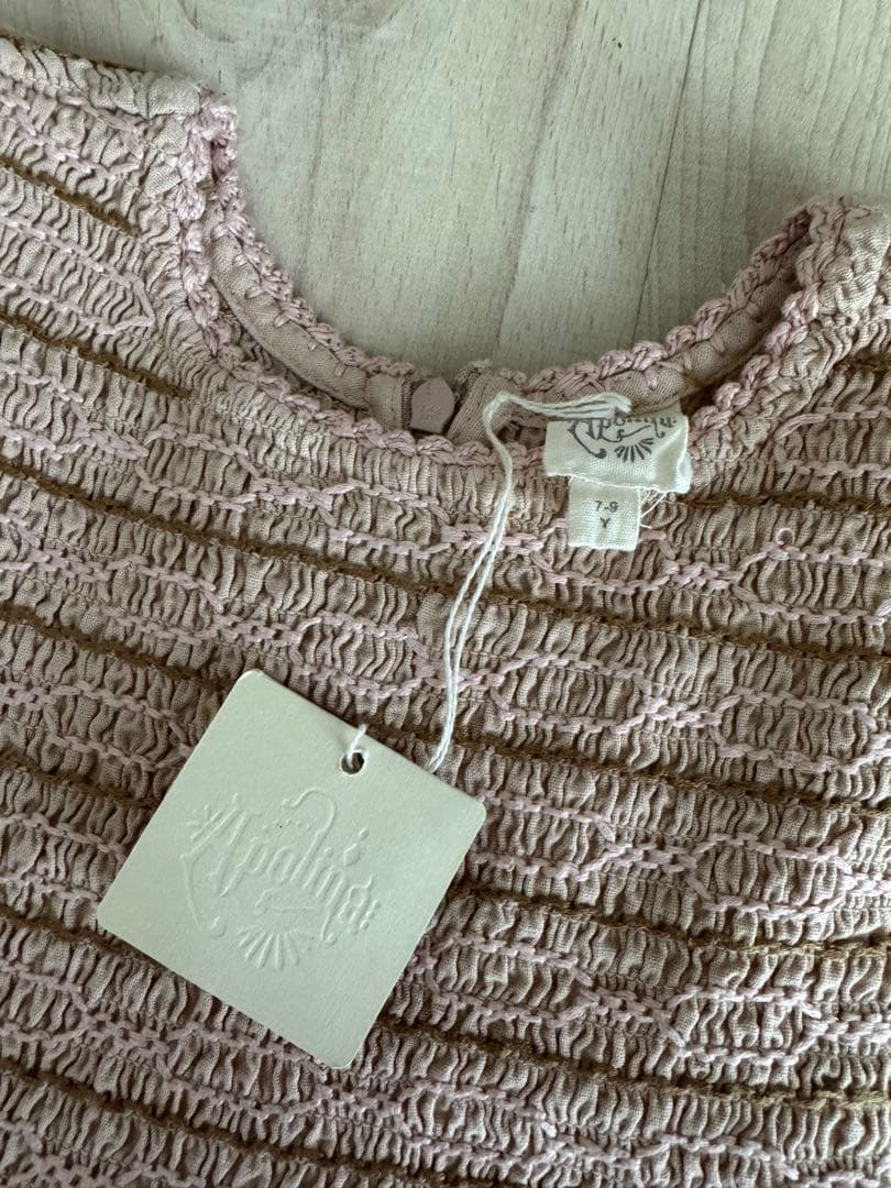 ワンピース apolina Penny Smock Dress Pink Beige 7-9