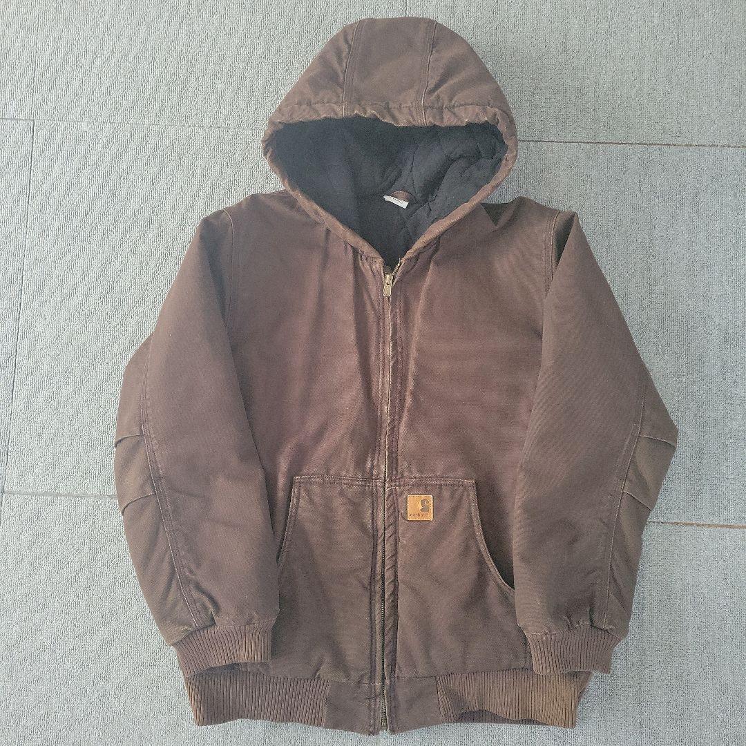 カーハート アクティブジャケット ユースXL (メンズS相当) ブラウン