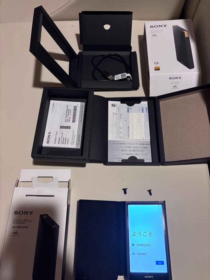 イヤホン SONY NW-ZX707 64GB + Sennheiser IE 200