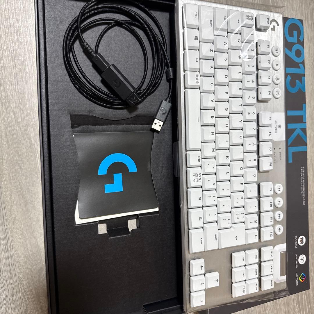 Logitech G913 TKL ホワイトキーボード 本体