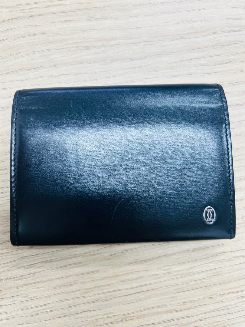 極美品✨CARTIER カードケース　パシャ　定期入れ　レザー　ブラック　希少
