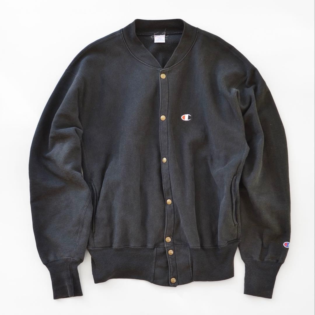 90s Champion スナップボタン ブラック 黒　メキシコ製