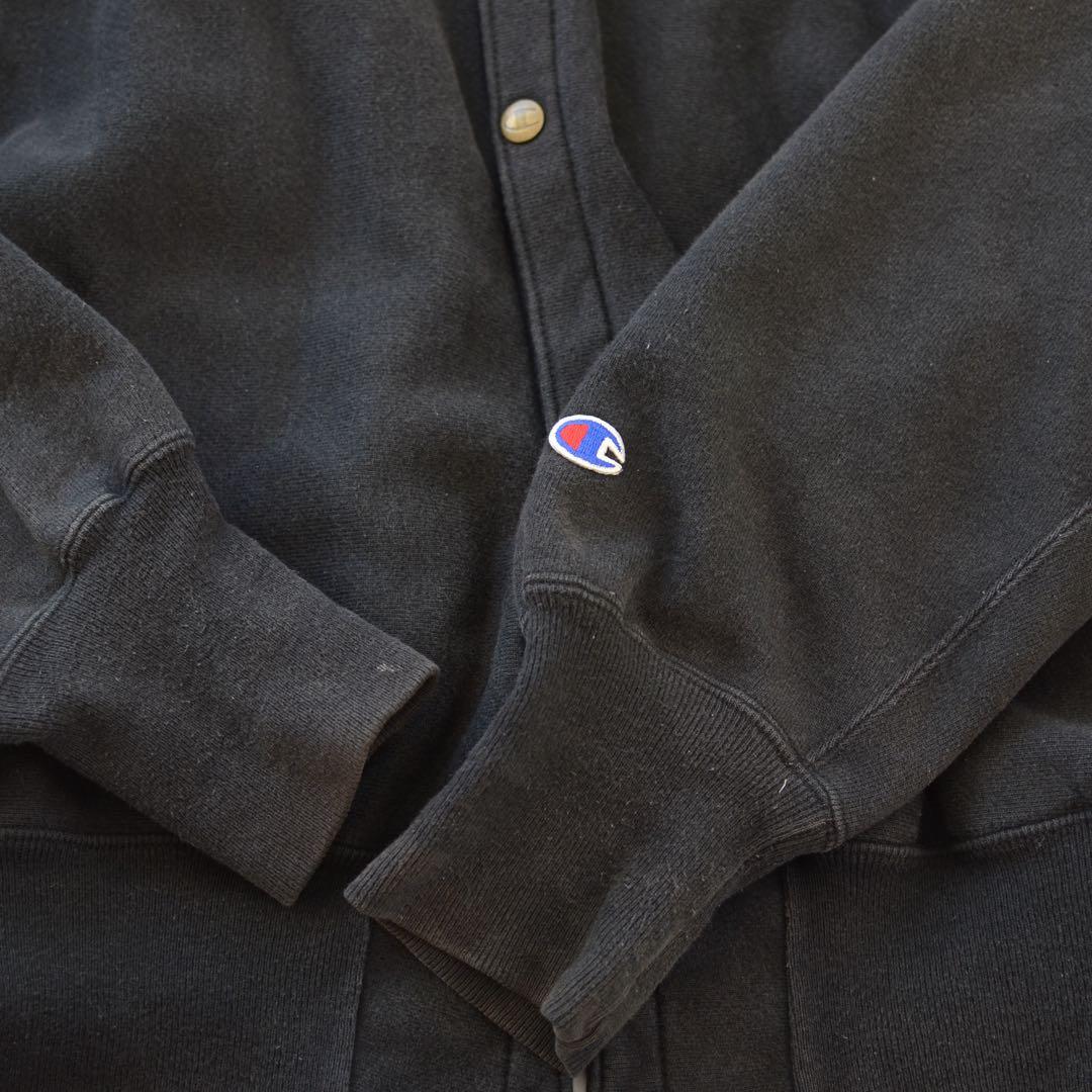 90s Champion スナップボタン ブラック 黒　メキシコ製