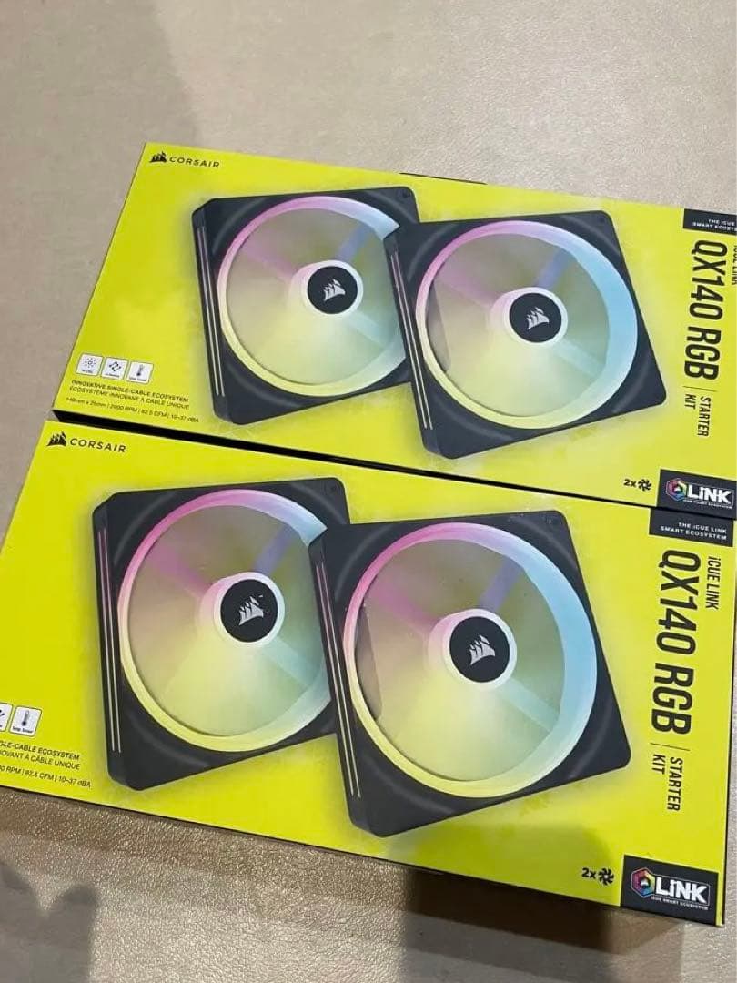 CORSAIR QX140 RGB StarterKit 2個セット