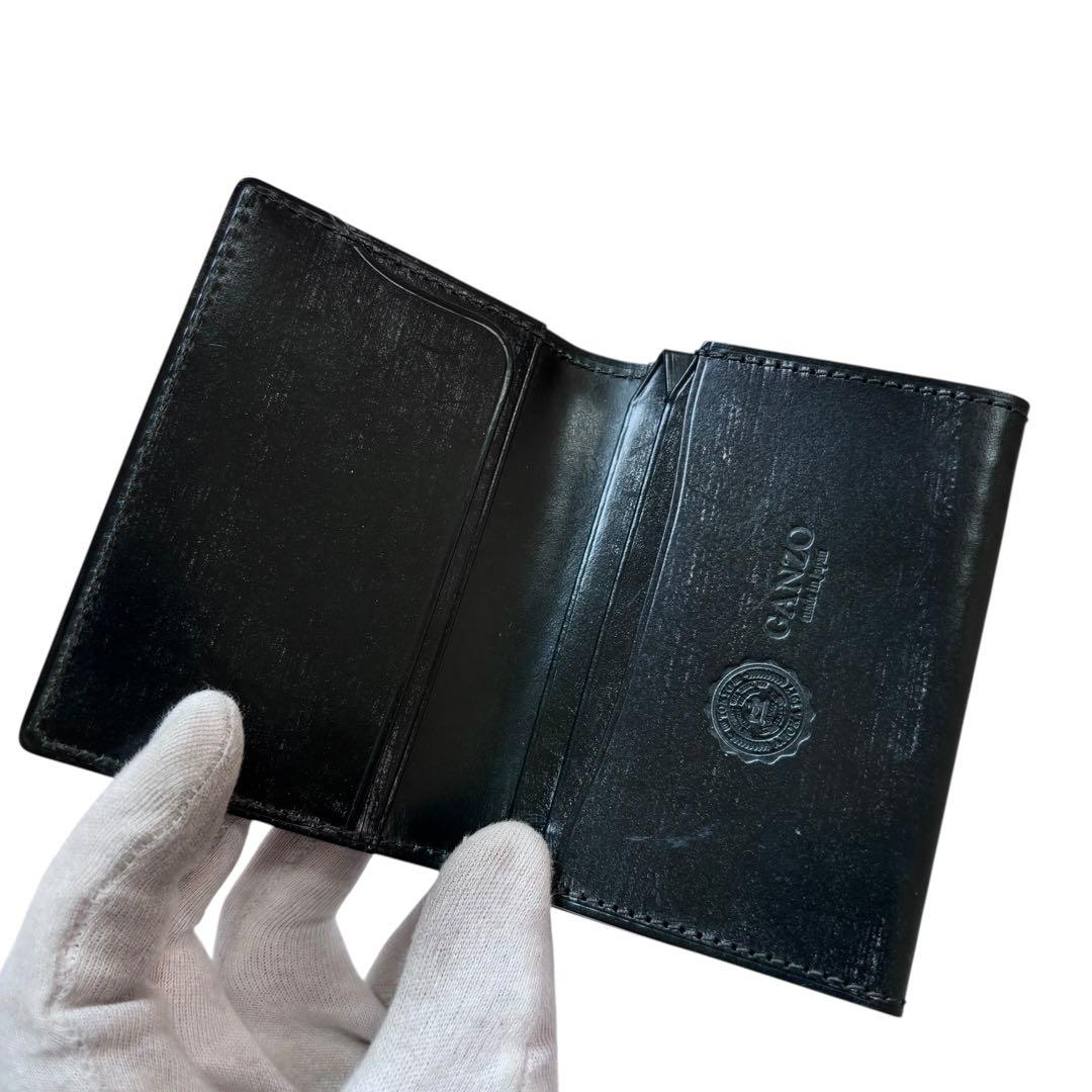 【美品/約4万】 GANZO ガンゾ AVON 名刺入れ ブライドルレザー 濃緑