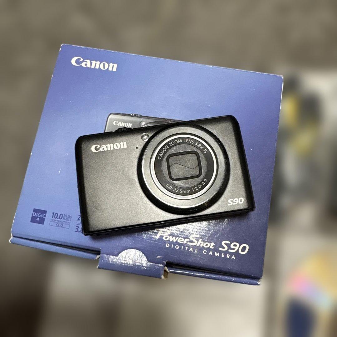 Canon PowerShot S90 デジタルカメラ 純正ケース付き動作確認済