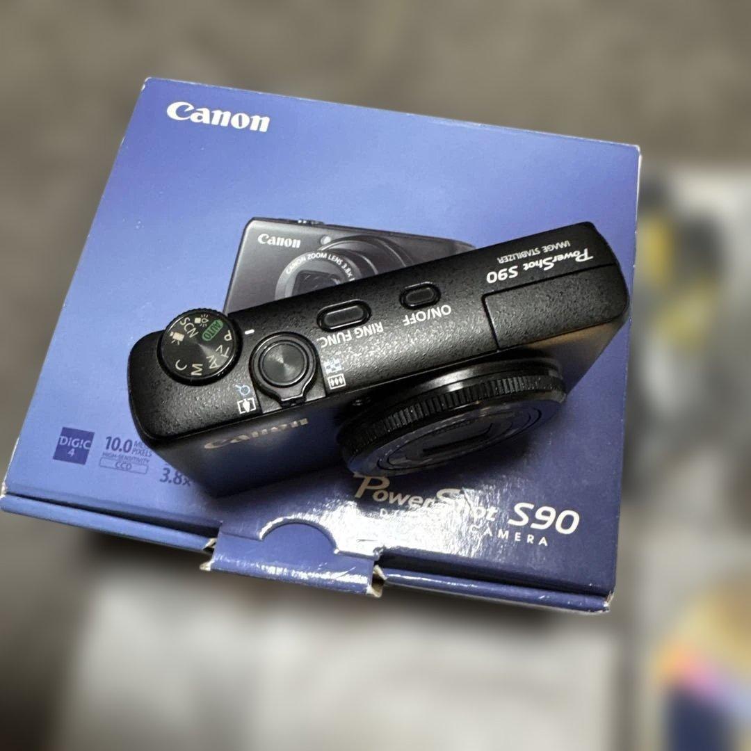 Canon PowerShot S90 デジタルカメラ 純正ケース付き動作確認済