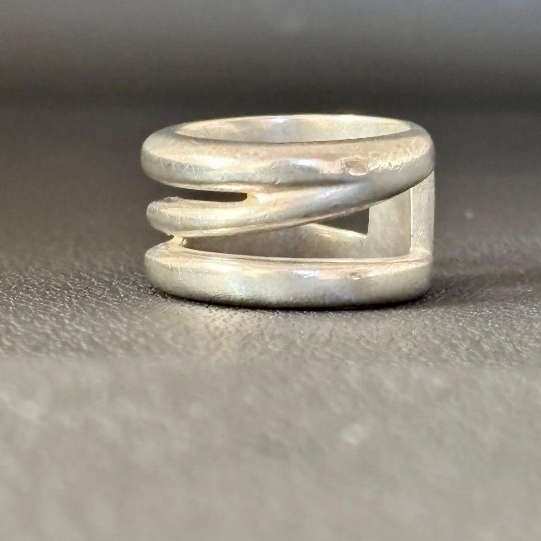 【ティファニー】ダイアゴナル リング 指輪 約8号 シルバー 925 オールド