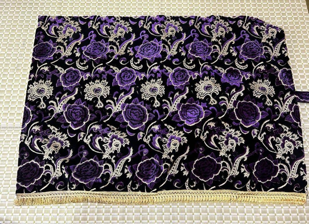 【美品】トラック ダンプ カーテン モンブランローズ パープル センターカーテン