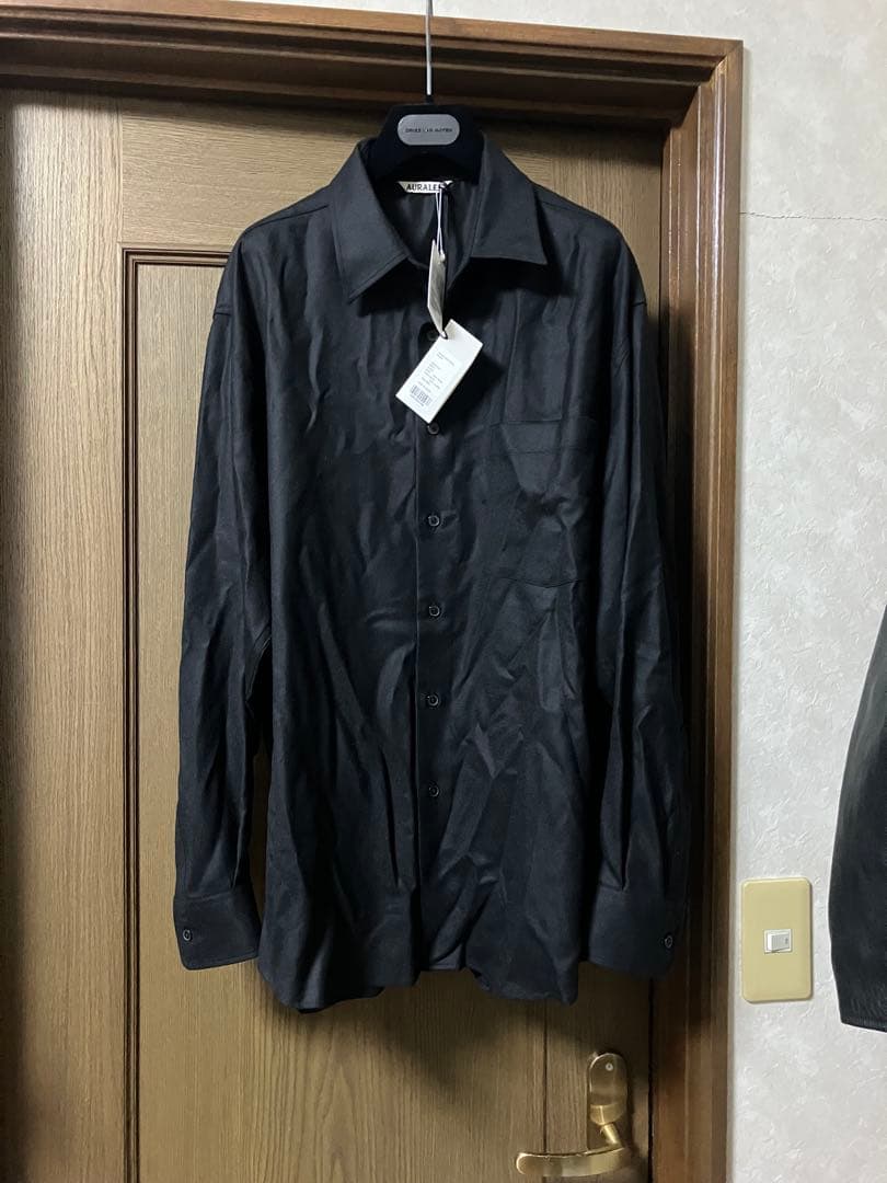 新品　auralee 23aw super light wool shirts