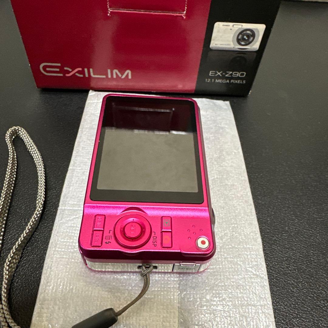 美品　カシオ CASIO EXILIM EX-Z90 ピンク　動作品　付属品有り