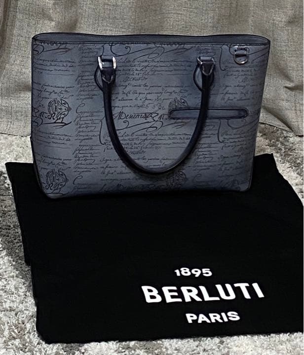 【Ｋ.Ｋ】ベルルッティ　トゥジュール　トートバッグ　ライトアルミニオ