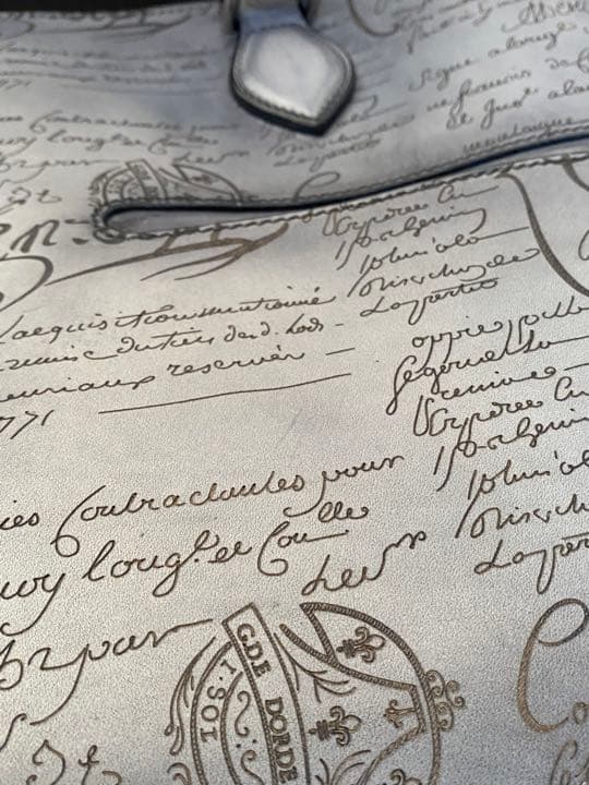 【Ｋ.Ｋ】ベルルッティ　トゥジュール　トートバッグ　ライトアルミニオ