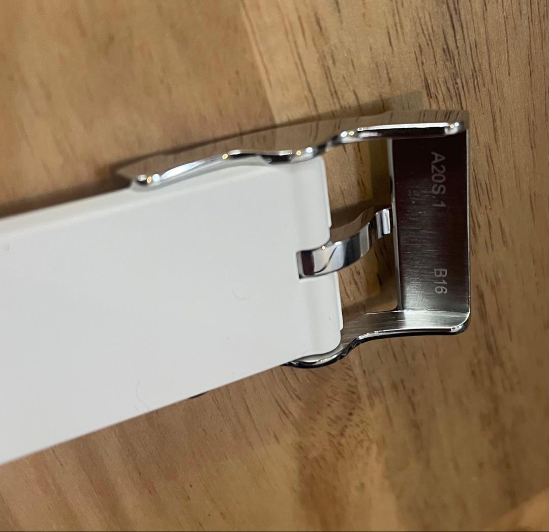 BREITLING ホワイト ダイバープロ ラバーストラップ 22MM 尾錠つき