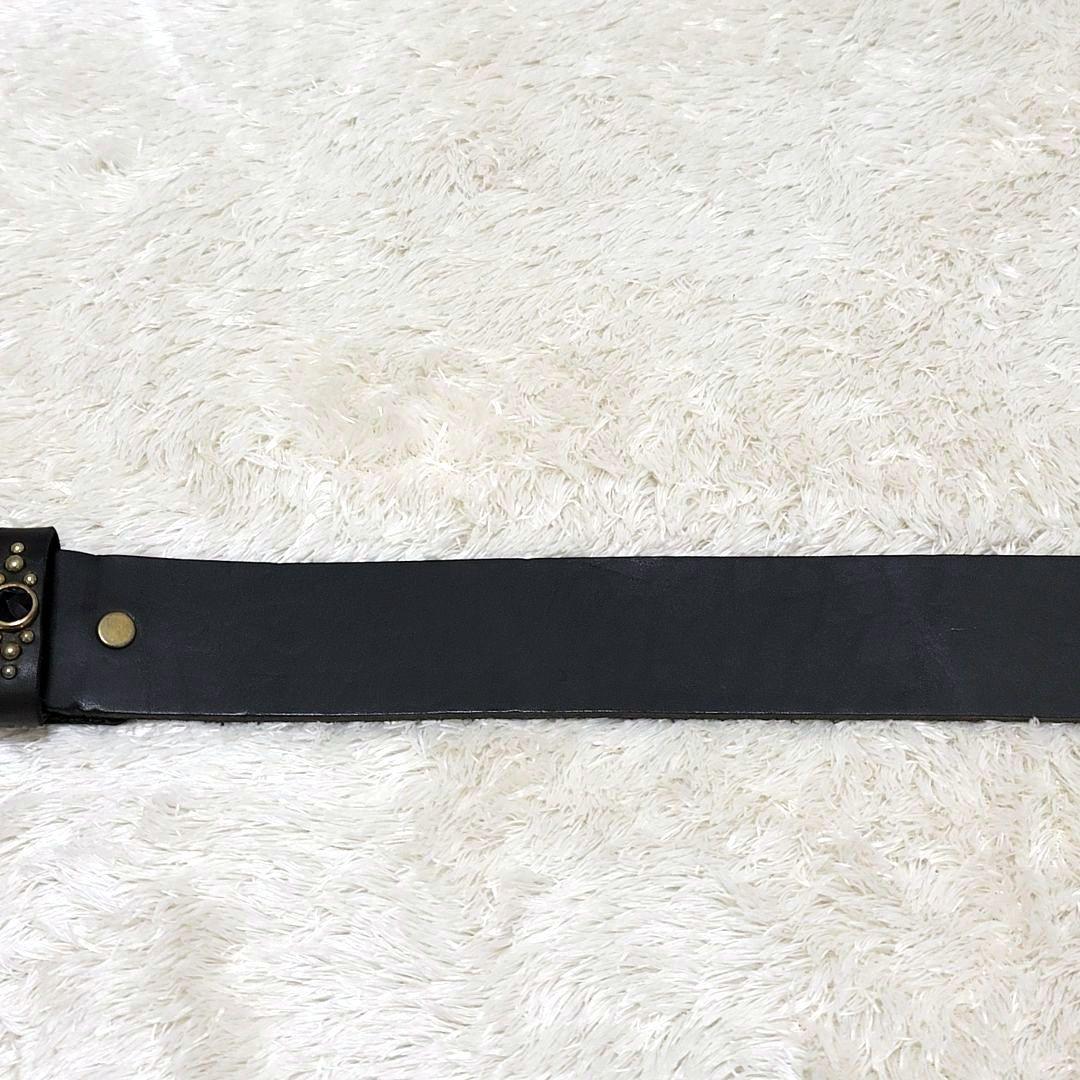 希少 ロイスト ROIST スタッズ ベルトブラックストーン 装飾 レザーベルト