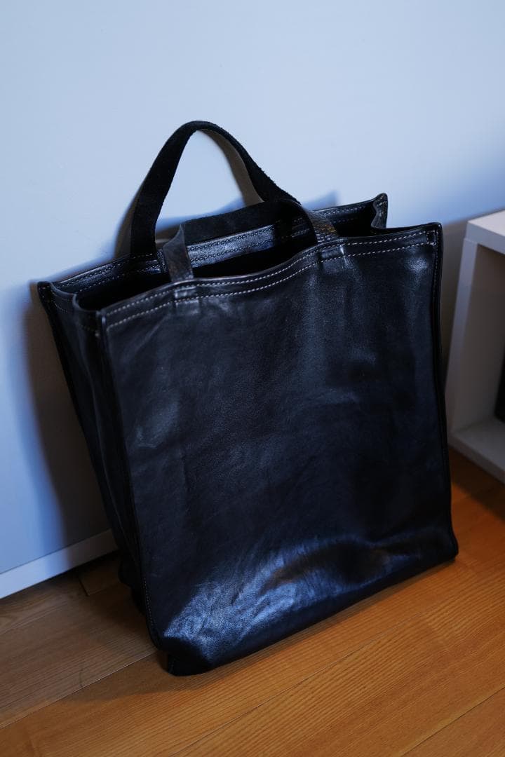 GUIDI ソフトホースレザートートバッグ