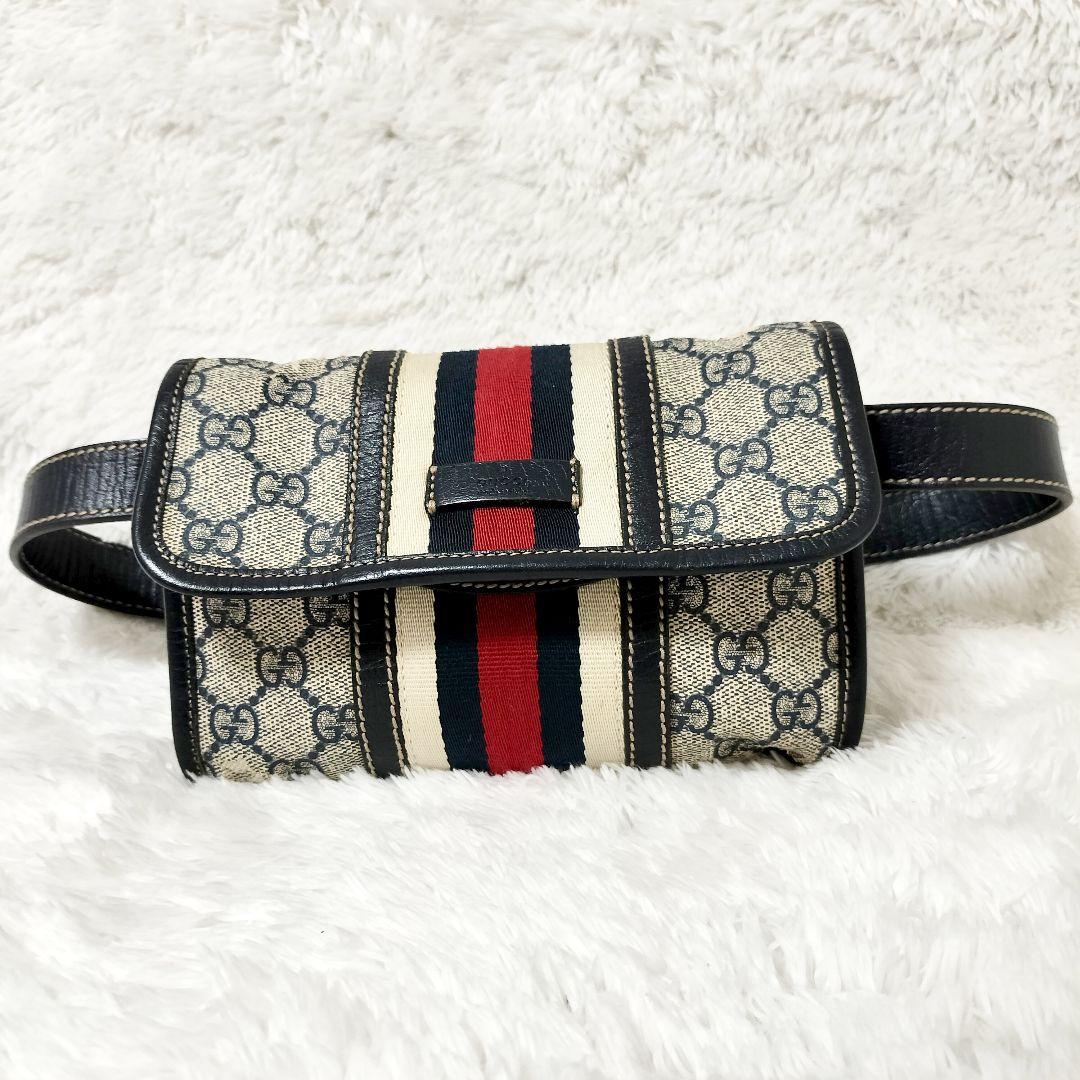 グッチ GGスプリーム シェリーライン ウエストポーチ 152597