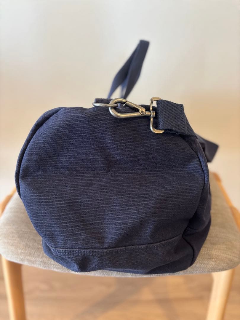 ネイビー ポロプレイヤー刺繍 ボストンバッグ