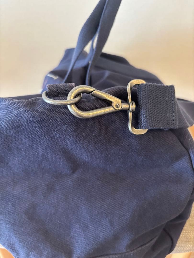 ネイビー ポロプレイヤー刺繍 ボストンバッグ