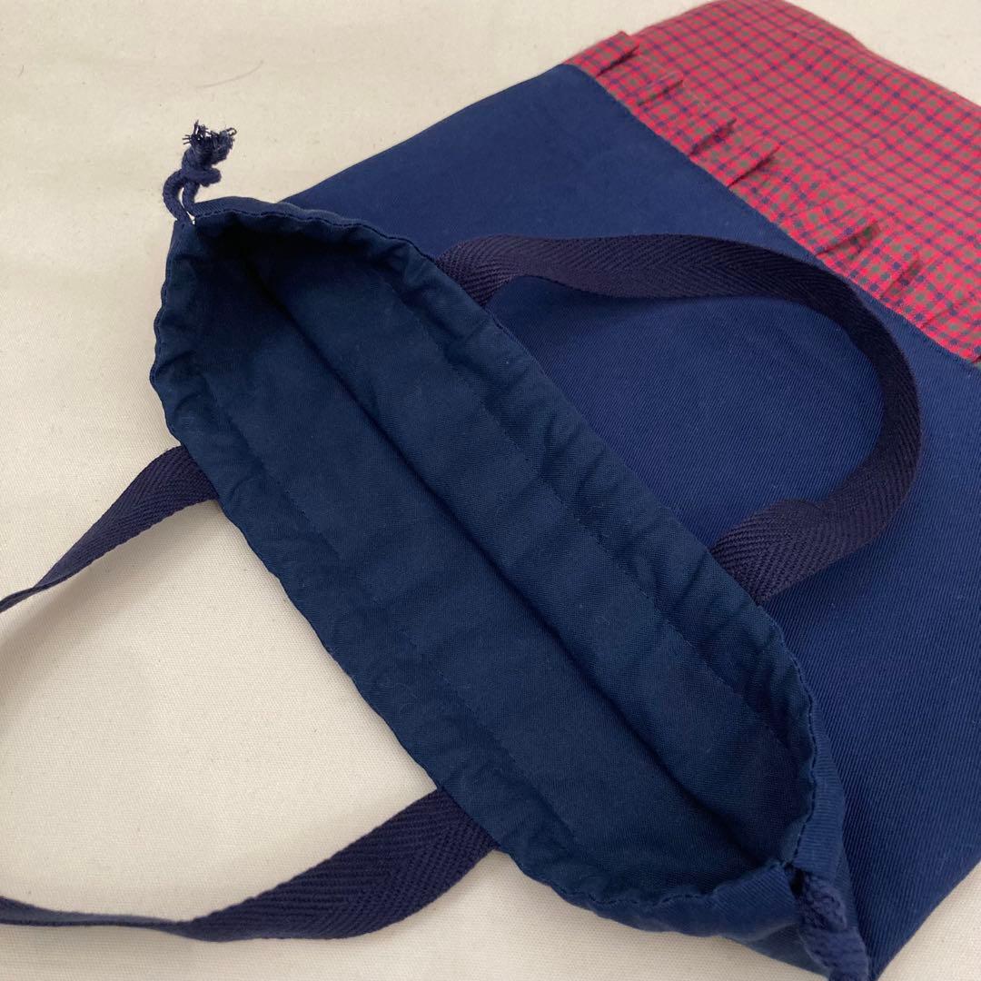 【現品限り】《ファミリアワッペン使用》通園通学グッズ　5点セット　赤チェック